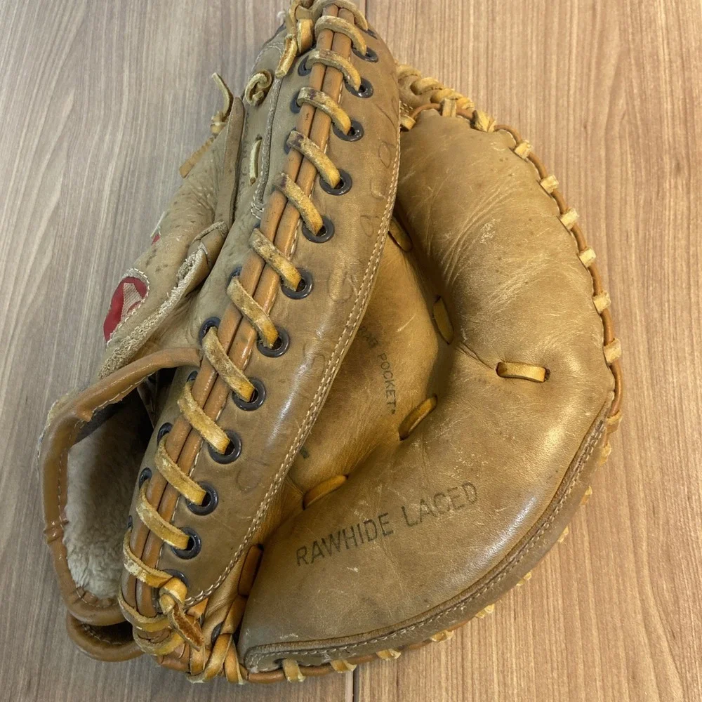 Advantage A's Baseball‎ Catchers Mitt Glove Leather Rawhide Professional Oakland